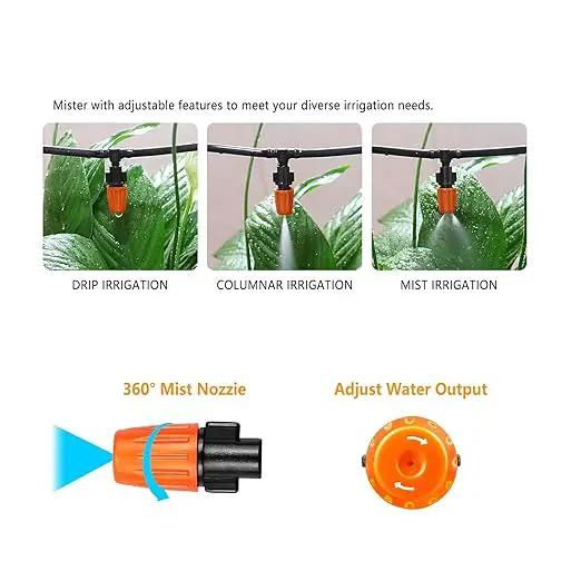 280 PCS Drip irrigation Parts,Drip System Parts,1/4 Inch Drip Irrigation Barbed Connectors (Nozzles, Nozzle Tees, Single Barbs, Couplings, Tees, Elbows, Plugs, Crosses) for Garden System by GreenHaven Gardens