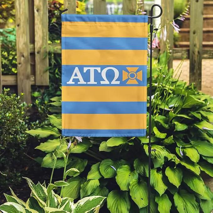 Alpha Tau Omega Licensed Flag Garden 12x19 inches Flag Banner Yard Decor Outdoor Decoration (Alpha Tau Omega #3) by GreenHaven Gardens