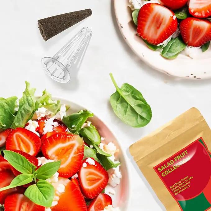 inbloom Strawberry & Tomato Seed Pod Kit for AeroGarden, Ahopegarden, GARDENCUBE, iDoo, MUFGA Hydroponics Growing System, 7-Pods with Heirloom Red/White Strawberry, Red/Golden Cherry Tomato Seeds by GreenHaven Gardens