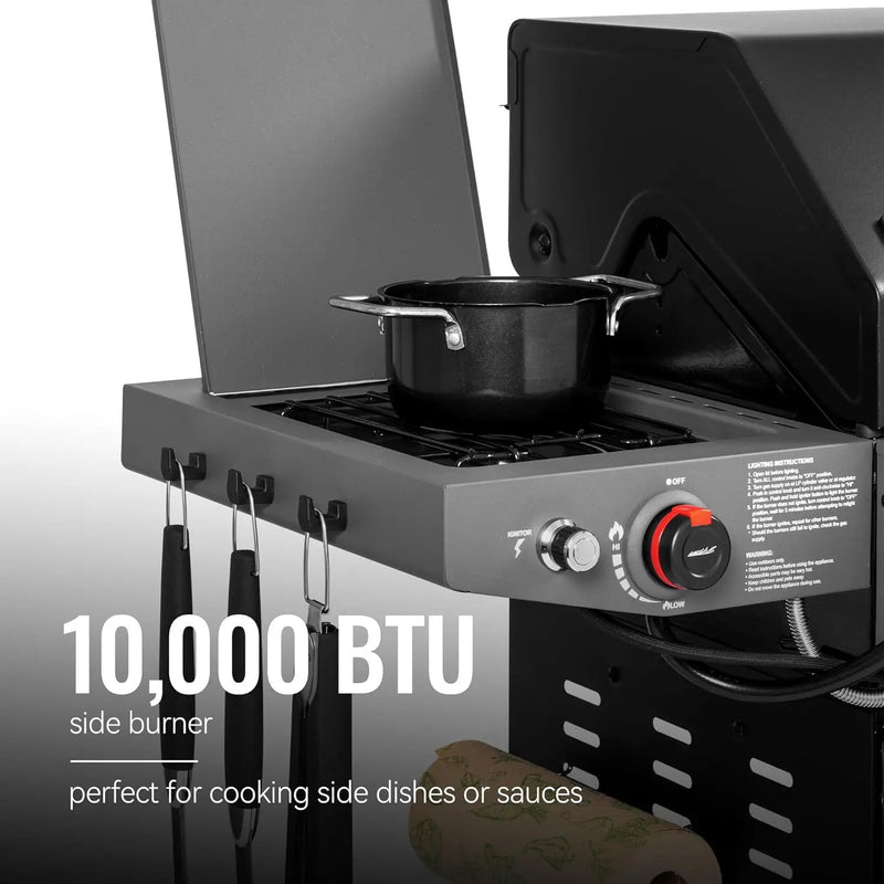 Royal Gourmet GA5407H 5 Burner Propane Gas Grill with Foldable Right-Side Table & Warming Rack, Cabinet Style Gas BBQ Grill for Barbecue Grilling & Backyard Cooking, Black by GreenHaven Gardens