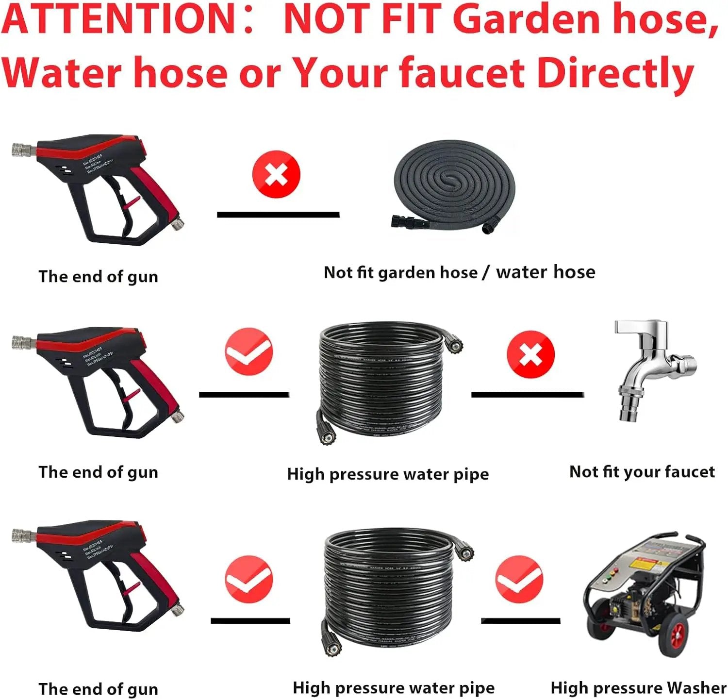 Sooprinse Pressure Washer Gun with Foam Cannon Snow Foam Lance, Short Pressure Washer Gun with Foam Cannon with 1/4 Inch Quick Connector, Power Washer Foam Blaster with Car Wash Mitt, 4000 PSI,1 Liter by GreenHaven Gardens