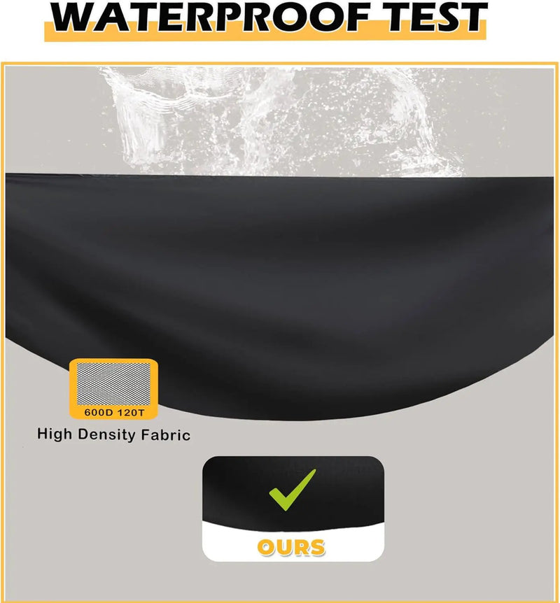 Grill Cover for Blackstone 1860 2225 On The Go Range Top Combo Griddle, Heavy-Duty 600D Tabletop BBQ Cover for Blackstone 22 inch Camping Griddle by GreenHaven Gardens