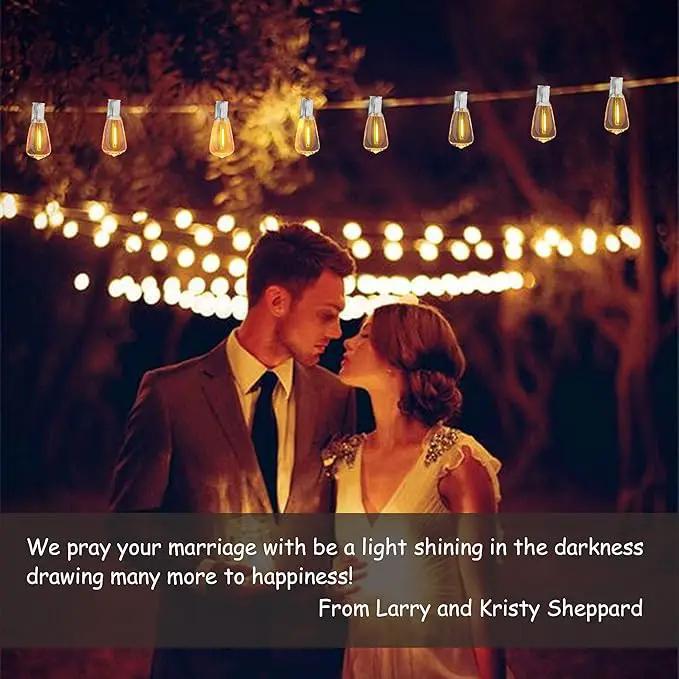 Outdoor String Lights 50FT Waterproof,LED Patio Lights Dimmable with 27 Bright Shatterproof Retro Bulbs,Vintage Edison String Hanging Lights for Outside Bistro,Backyard,Balcony,White Cable by GreenHaven Gardens