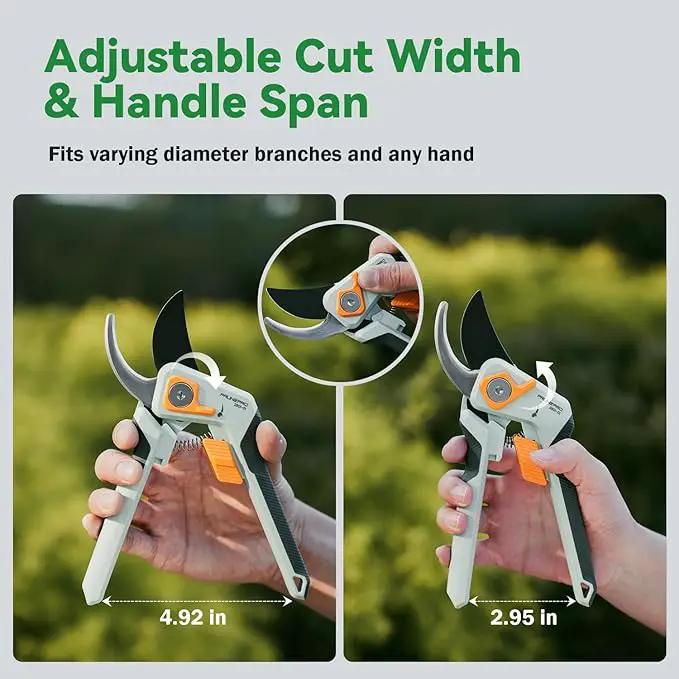 PrunePro Pruning Shears Gardening Scissors Set Professional Hand Pruner Sharp Stainless Steel Blade Garden Scissors Plant Flower Garden Clipper by GreenHaven Gardens