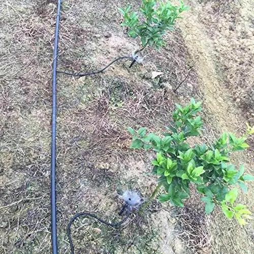 Lxcom Lighting Irrigation Drippers Drip Emitters Micro Spray Adjustable 360 Degree Full Circle Pattern Water Flow Irrigation Drippers Drip System Parts Drip Irrigation, 50 Pack(Black) by GreenHaven Gardens
