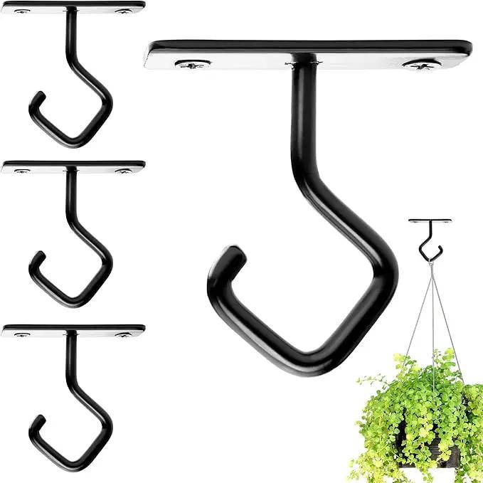 AJART Ceiling Hooks for Hanging Plants: Iron Plant Hanger for Wall Mount - 8 Pack/2.5 Inch Ceiling Hook for Indoor Use by GreenHaven Gardens