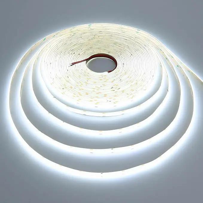 15M/49.2ft 24V COB LED Strip Light Waterproof IP65 Cool White 6000K Uniform Glow 5760LEDs CRI 93+ Flexible LED Tape Lights for DIY Cabinet Bedroom Kitchen Home Decor(No Power Supply) by GreenHaven Gardens