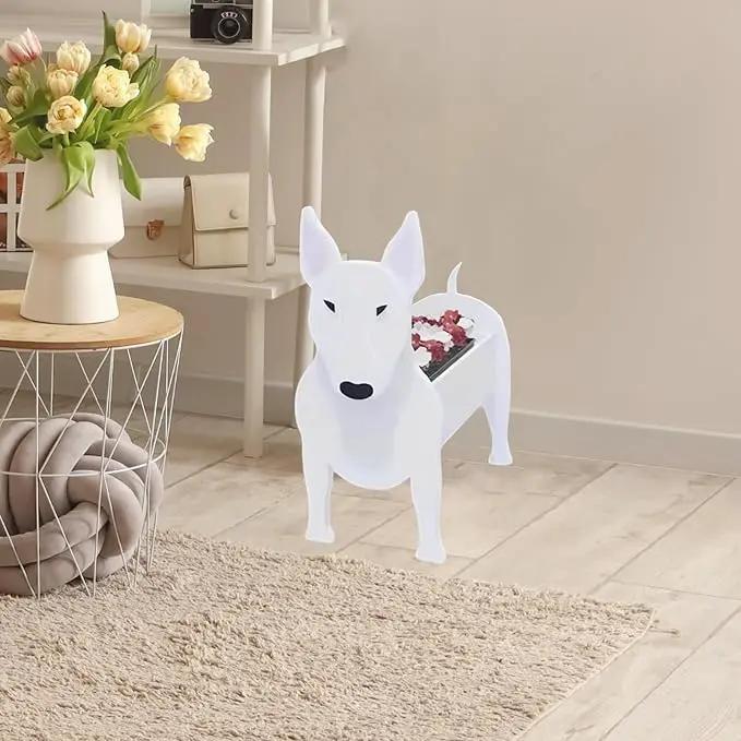 Bull Terrier Dog Planter Plant Pots,Cute Garden Dog Flower Planter,Dog Planters Birthday Gifts for Women,Office,Indoor/Outdoor Decor（9.45 * 5.57 * 13.39in） by GreenHaven Gardens