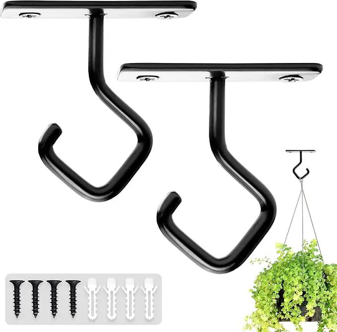 AJART Ceiling Hooks for Hanging Plants: Iron Plant Hanger for Wall Mount - 8 Pack/2.5 Inch Ceiling Hook for Indoor Use by GreenHaven Gardens