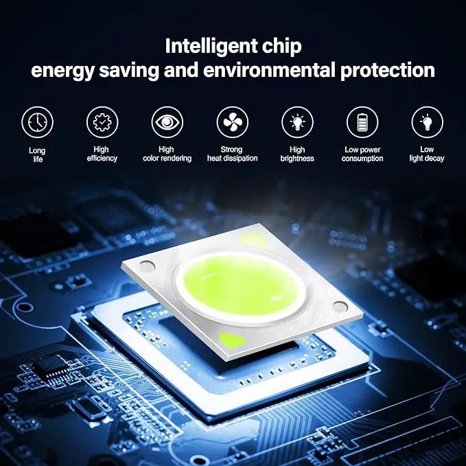 LemonBest LED Landscape Up Down Light 5W White LED Decorative Spotlight Lamp 110V with Plug for Indoor Outdoor Yard Step Wall Lighting (Cool White) (Include Spike) by GreenHaven Gardens