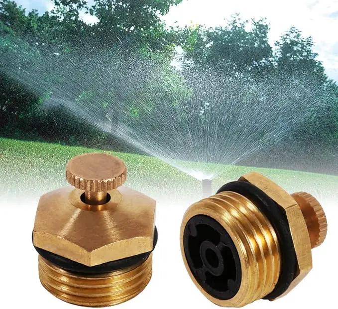 5pcs Brass Misting Nozzles Adjustable 1/2 inch Centrifugal Water Atomizing Spray Nozzle Mist Sprinkler Jet Water Save Sprinklers for Outdoor Cooling System Agricultural Lawn Garden Irrigation by GreenHaven Gardens