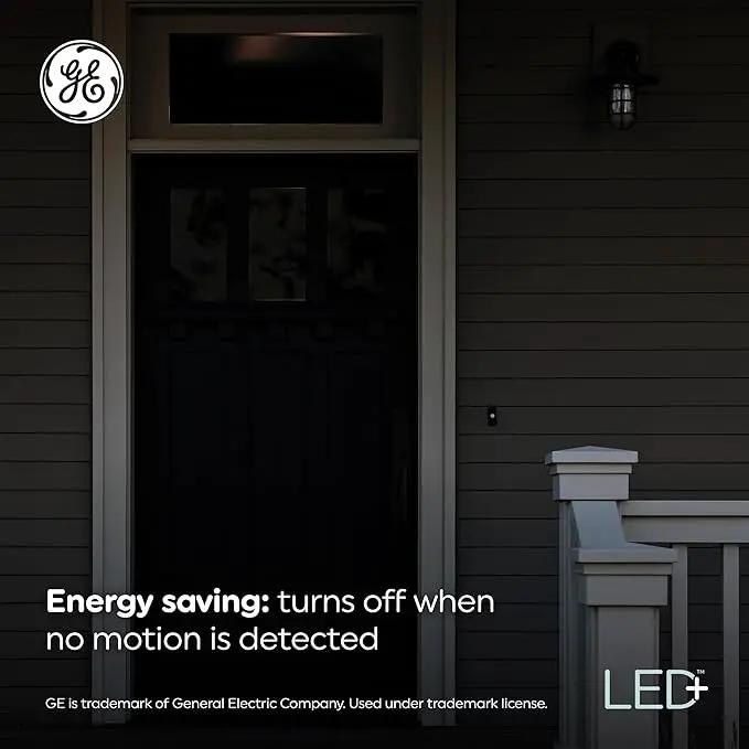 GE LED+ Motion LED Light Bulbs, PAR38 Outdoor Security Floodlights, 15W, Warm White (3 Pack) by GreenHaven Gardens