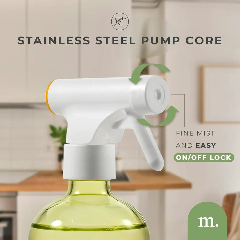 MaisoNovo Kitchen Spray Bottle - 16.9 fl oz Yellow x 2 with 16 Labels by GreenHaven Gardens