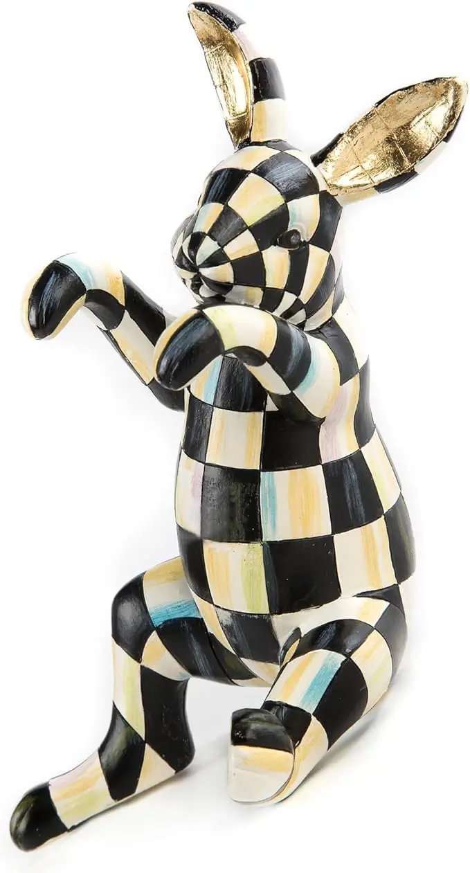 MACKENZIE-CHILDS Pot Climber, Decorative Flowerpot Hanger, Indoor and Outdoor Planter Hanging Decor, Funny Bunny by GreenHaven Gardens