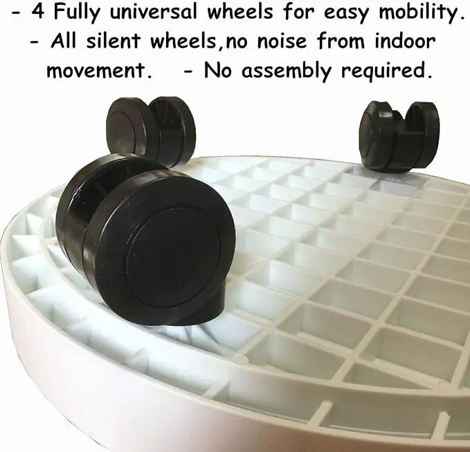 2 Pack of 11 Inch Heavy Duty Plant Caddy with Wheels,Rolling Plant Stand Pot Trolley,Wheeled Planter Saucer Tray,Potted Flower Mover Dolly with Casters Round Coaster for Indoor Outdoor by GreenHaven Gardens