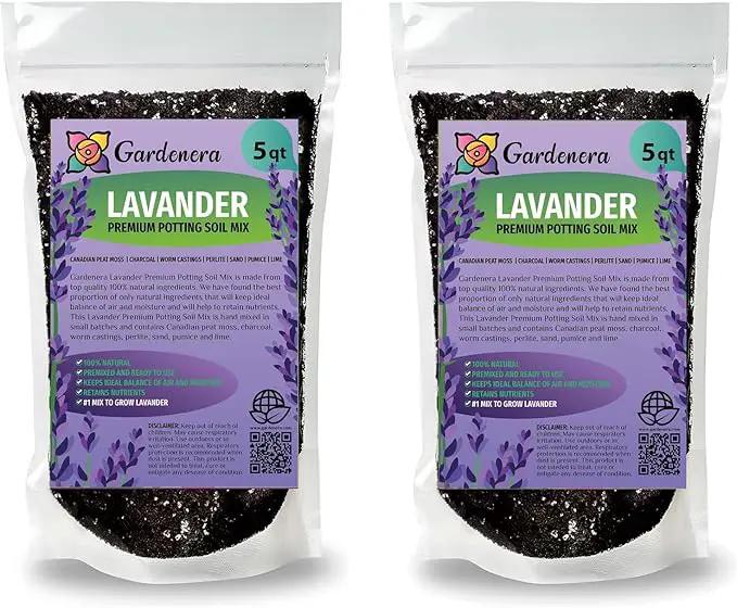 Lavender Potting Mix - Crafted for Superior Performance and Fragrance - 10 QUARTS by GreenHaven Gardens