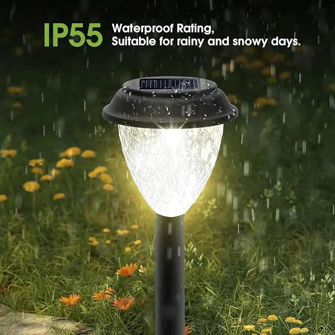 GOODFOEVER Solar Pathway Lights Outdoor, 10 Pack Solar Powered Garden Light Waterproof, Auto On/Off Solar Yard Lights for Lawn Patio Walkway Driveway Decor Landscape Lighting by GreenHaven Gardens