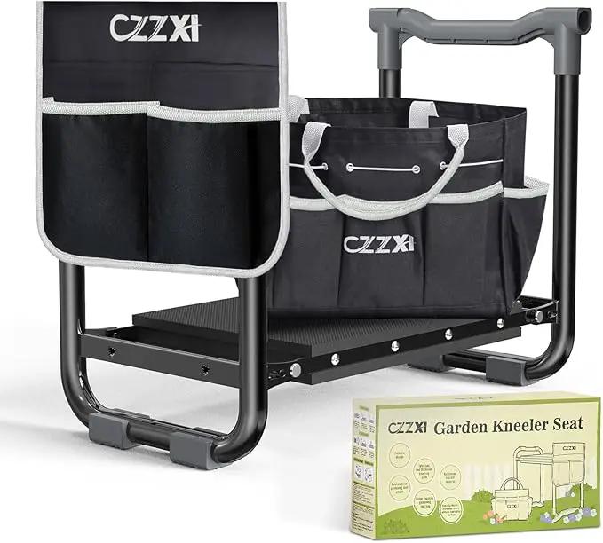 Garden Kneeler and Seat, Wider and Thicker Kneeling Pad Heavy Duty Gardening Stool with Gardening Tool Pouch and Bag, Garden Bench/Chair Gifts for Women, Seniors by GreenHaven Gardens