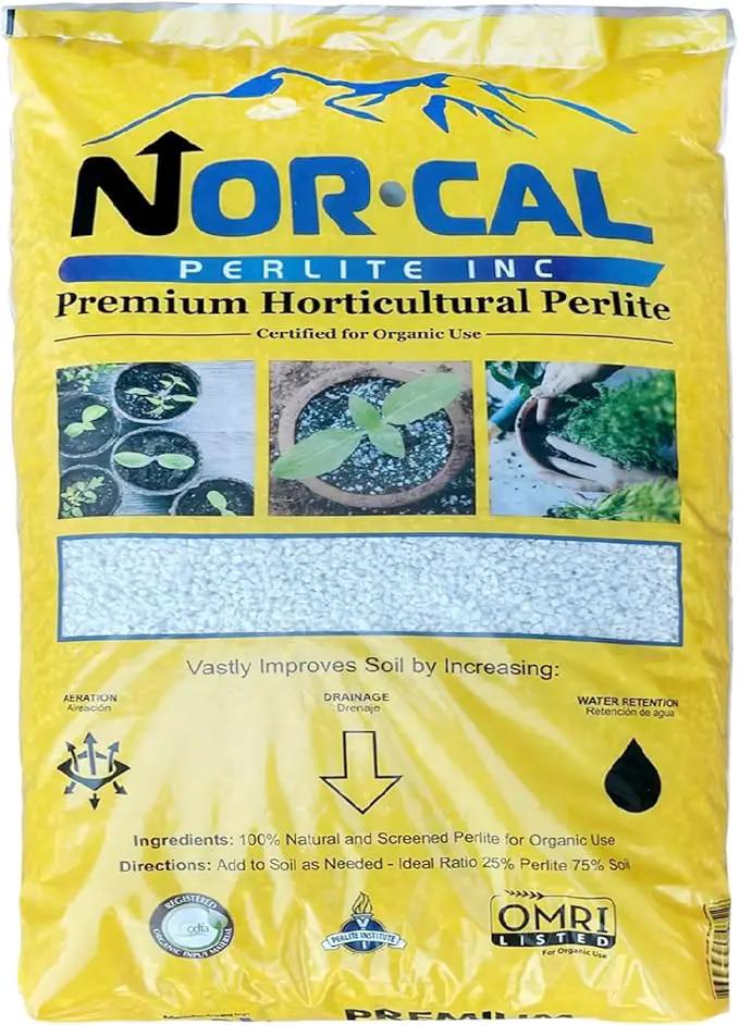 Norcal Perlite Horticultural Perlite Organic Certified Premium Screened Coarse – Garden Indoor Outdoor Plants – Soil Additive Better Aeration and Drainage - 2 Cubic Feet (62 Quarts) 1 Bag by GreenHaven Gardens