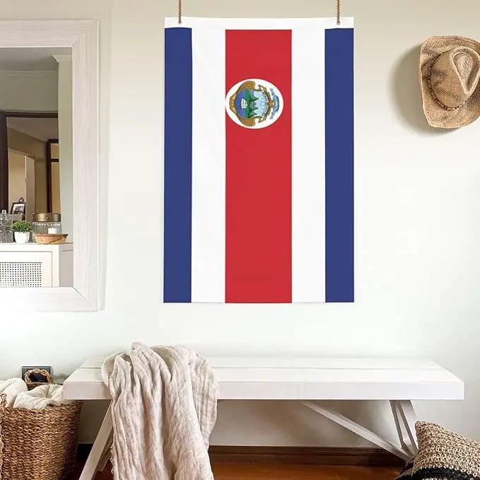 Costarica Flag Garden Yard House 2x3 ft Flags Double Sided Print Banner Indoor Outdoor Party Home Decorations for Boat Dorm House Balcony by GreenHaven Gardens