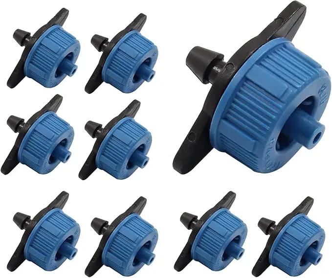 30 Pcs Drip Irrigation Emitters, 2 GPH Pressure Compensating Irrigation Drippers for Garden Lawn Watering Irrigation System, Blue by GreenHaven Gardens