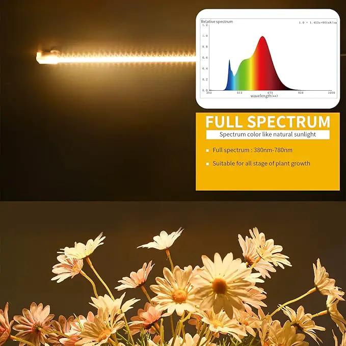 One Strip Growing lamp 2-Pack, Full Spectrum LED Grow Light Strips for Indoor Plants with Auto ON/Off Timer & 4 Dimmable Levels, for Green House Hydroponics Succulent (One Strip×2pcs) by GreenHaven Gardens
