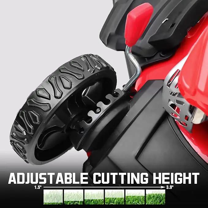 PowerSmart Lawn Mower Gas Powered, 18-Inch 144cc Engine 3-in-1 Walk-Behind Push Lawn Mower, Oil Included by GreenHaven Gardens