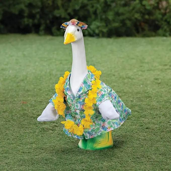 Fox Valley Traders Hawaiian Goose Outfit by GagglevilleTM, Fits Large 23" H Statue by GreenHaven Gardens