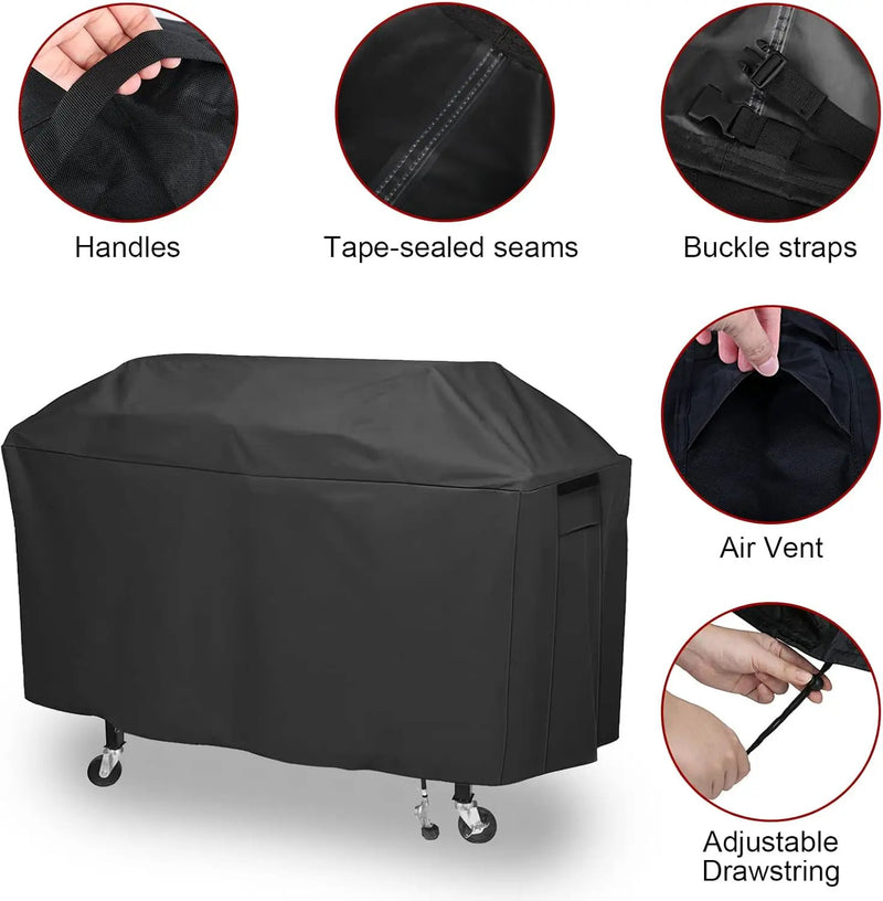 Grill Cover for Royal Gourmet GD401 GD402 4-Burner Gas Grill Griddle Combo,Outdoor Flat Top Griddle Cover for Royal Gourmet GD401C GD403 4 Burner Griddle - 66 X 23 X 36 Inch by GreenHaven Gardens