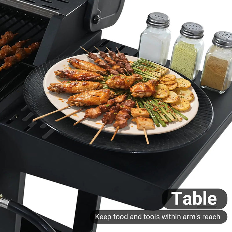 Endark4-burner| 34,000 BTU multi-purpose stainless steel grill | Suitable for outdoor cooking, patio, backyard, barbecue and camping | suitable for grilling, frying, pizza by GreenHaven Gardens