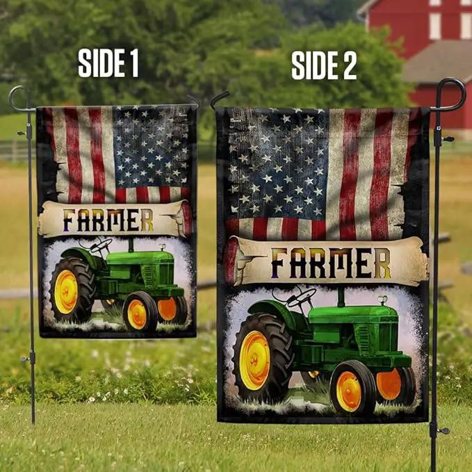 Flags-Proud Farmer Flag QNK270F, Garden Flag (11.5" x 17.5")-USA House Garden Flags Premium Polyester-Decorative Outdoor Flags by GreenHaven Gardens