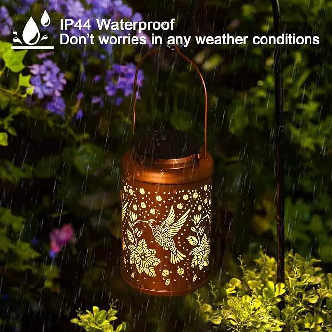 2 Pack Hummingbird Solar Lanterns Outdoor Waterproof Hanging Solar Lights, Birthday Gifts for Women, Men, Mom, Mothers Day Gifts, Outside, Patio, Outdoor, Yard, Lawn, Balcony by GreenHaven Gardens