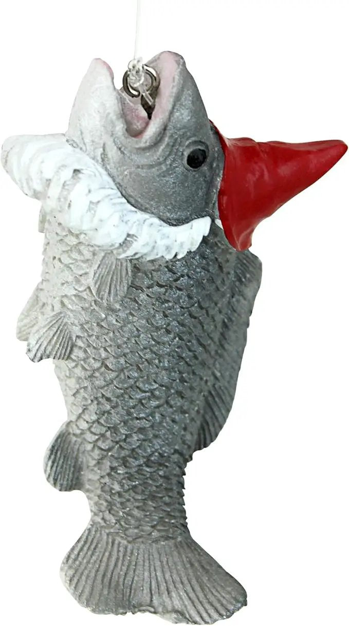 Design Toscano Ziggy with Fishing Pole Garden Gnome Indoor/Outdoor Shelf Sitter Statue, 9 Inch Tall, Cast Stone Resin, Full Color Finish by GreenHaven Gardens