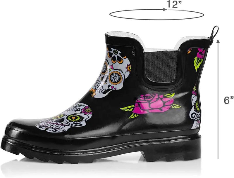 NORTY - Womens Ankle Rain Boots - Ladies Waterproof Winter Spring Garden Boot runs ½ size large by GreenHaven Gardens