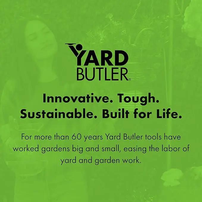 Yard Butler YT-5 Yard Tree Hanging Garden - Three Shepherd Hooks for Outdoor or Indoor Plant Hanging - Two Circular Holders for Plant Pots - Heavy Duty Anti-Tip Base and Steel Center Pole, Black, (IYT5) by GreenHaven Gardens