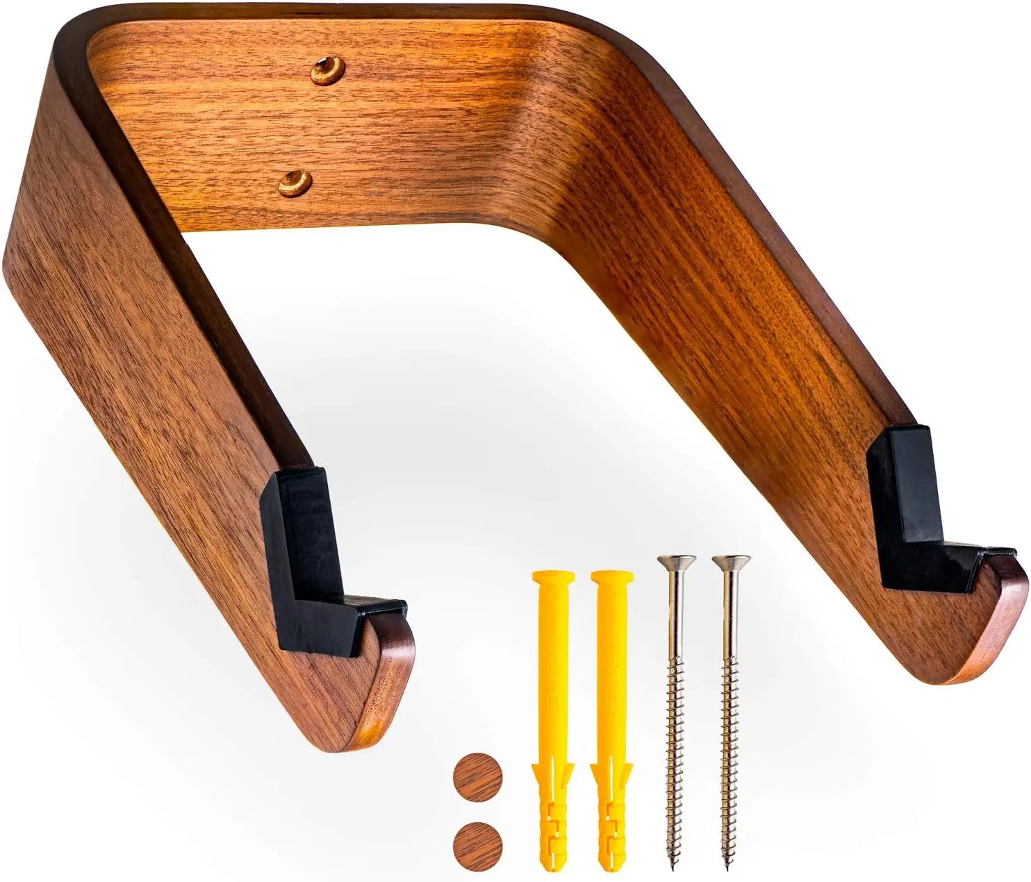 WOKK Wooden Bike Wall Mount - Horizontal Bicycle Wall mount for Home or Garage, Wall Bike Rack for apartment, Your Elegant Indoor Bike Storage by GreenHaven Gardens