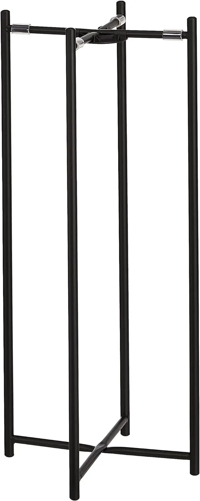 Amazon Basics Two-Tier Metal Metal Round Plant Stand, Black by GreenHaven Gardens