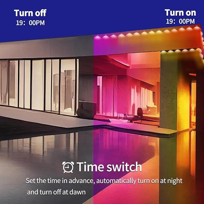 Permanent Outdoor Lights,200ft RGB Eave Lights with App Control Remote,IP67 Waterproof LED Light,Music Sync Outside Light for House,Halloween,Roof,Garden,Christmas Decorations by GreenHaven Gardens