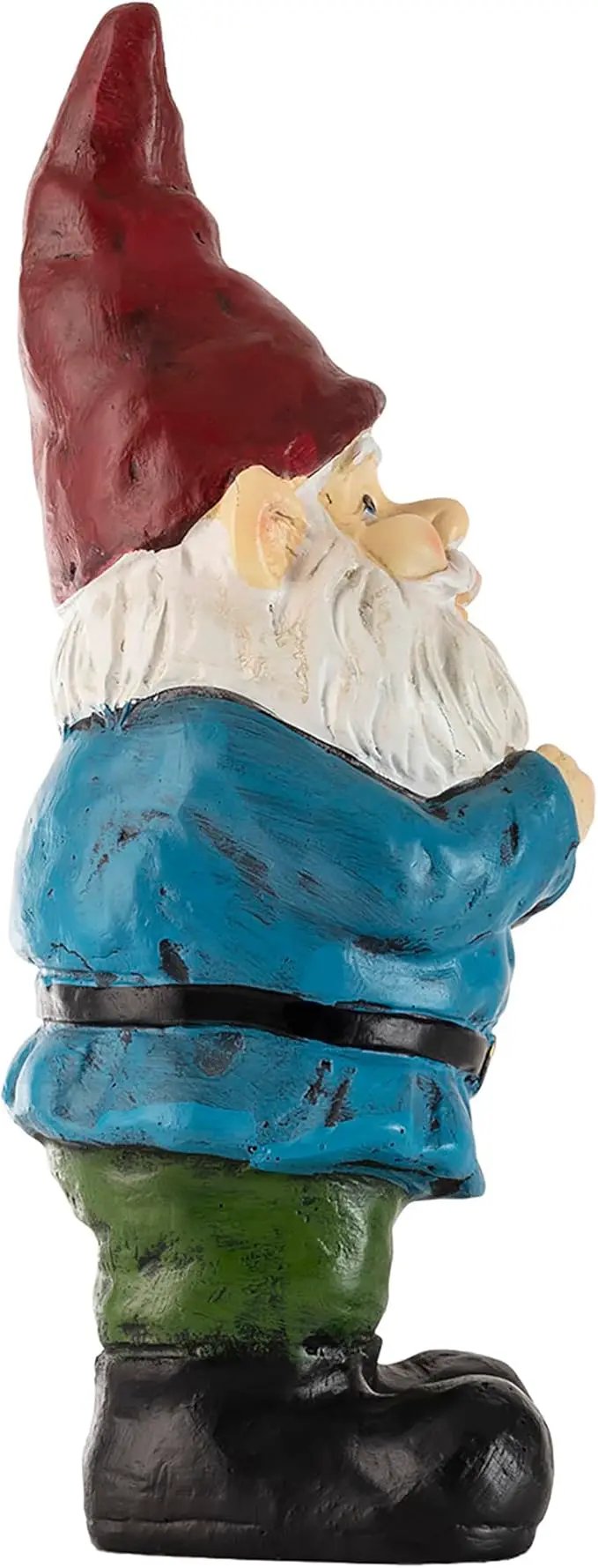 Alpine Corporation 12" Tall Classic Outdoor Garden Gnome Yard Statue Decoration by GreenHaven Gardens