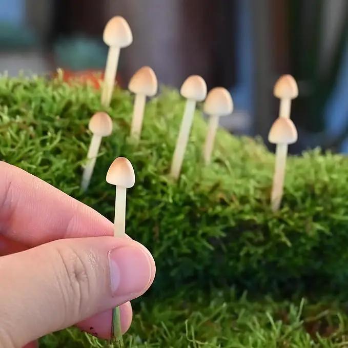 8-Pack Clay Mushrooms,Mini Fake Mushrooms,Handmade Small Mushroom,DIY Miniature Landscape Accessories,Miniature Fairy Garden Supplies,Desktop Miniature Ornaments,Christmas Decorations. by GreenHaven Gardens