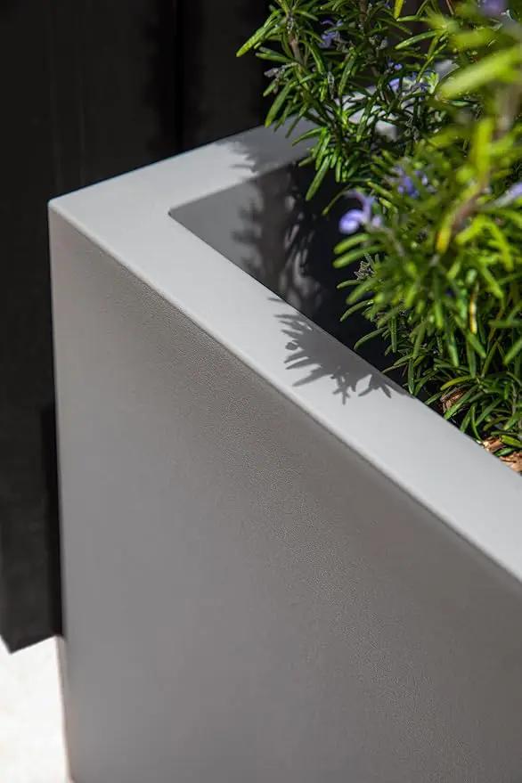 Veradek Block Series Cube Plastic Planter - Large Square Planter for Indoor or Outdoor Patio/Garden | Durable All-Weather Use with Drainage Holes | Modern Décor for Tall Plants, Trees, Flowers by GreenHaven Gardens