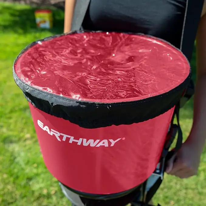 EarthWay 3100 40 LB (18 KG) Professional Chest Mount Hand Crank Broadcast Spreader Including Even Spread Technology, Comfortable & Adjustable Harness Strap and Rain Cover by GreenHaven Gardens