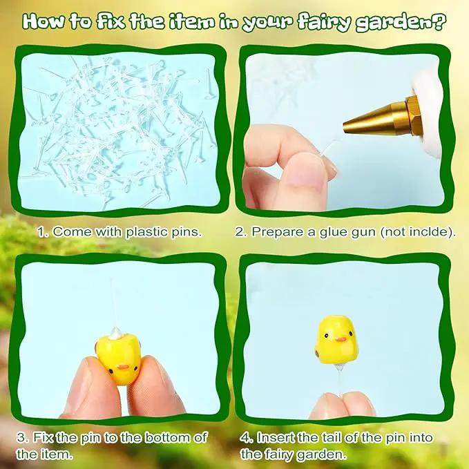 Yalikop 240 Pcs Miniature Garden Accessories, Including Animals, Mini Houses, Table and Chairs and Dollhouse Decoration, Miniature Figurines, Micro Landscape Ornaments, Garden DIY Kit, Birthday Gift by GreenHaven Gardens