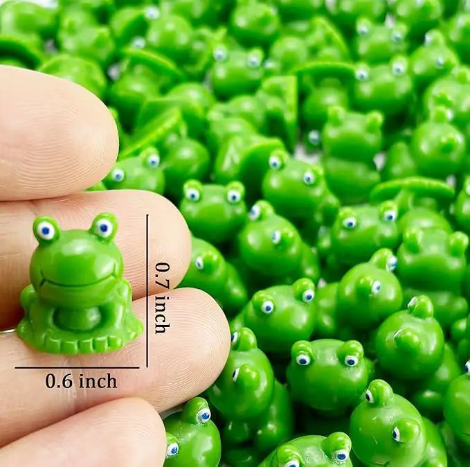 200 Pcs Mini Frog Figurines Mini Resin Frogs Mini Garden Frog Green Frog Figurines for Fairy Home Garden Decor… by GreenHaven Gardens