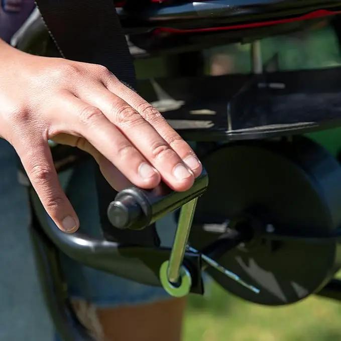 EarthWay 3100 40 LB (18 KG) Professional Chest Mount Hand Crank Broadcast Spreader Including Even Spread Technology, Comfortable & Adjustable Harness Strap and Rain Cover by GreenHaven Gardens