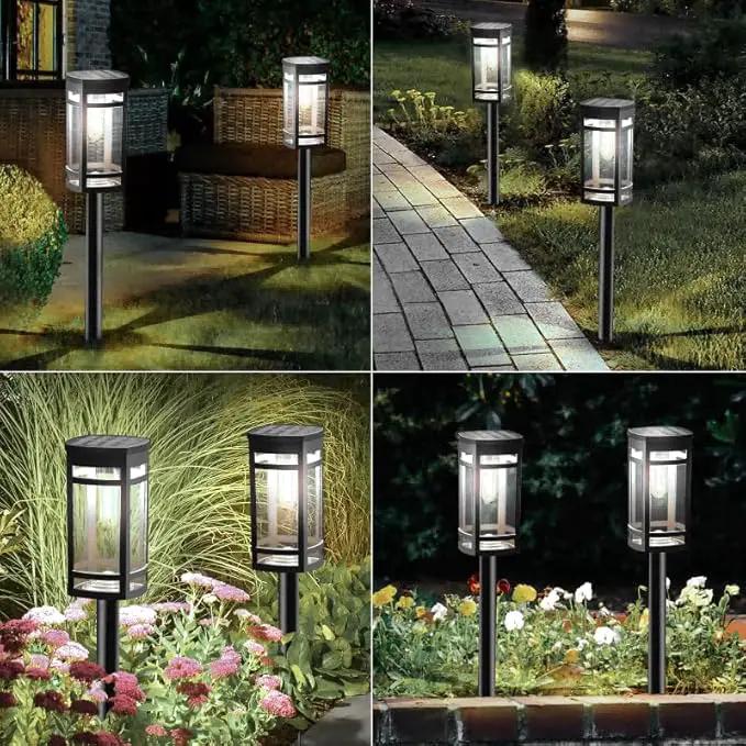 Solar Lights Outdoor Waterproof for Garden Pathway Walkway Driveway Yard Lawn Decorative Landscape Lighting. (Cool White Light, 1) by GreenHaven Gardens