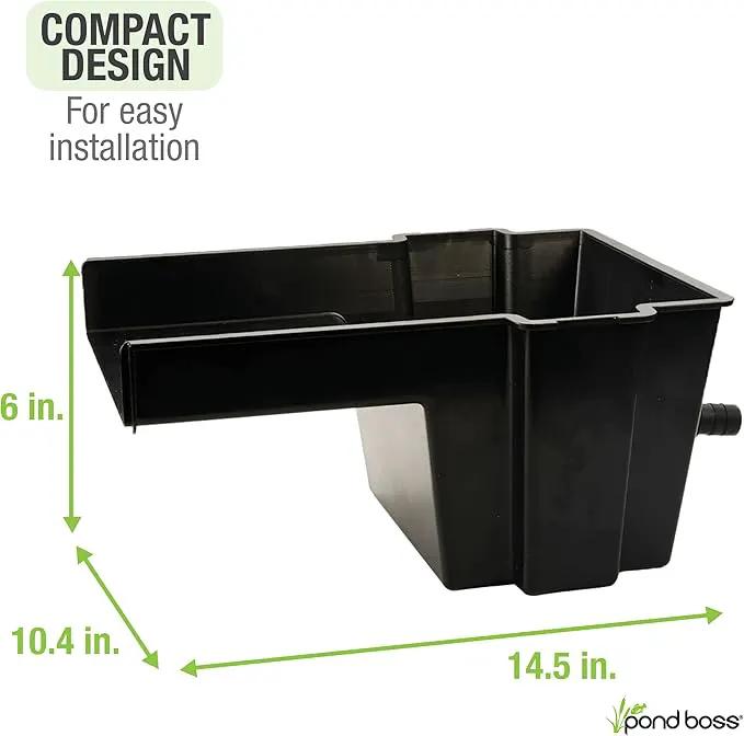 POND BOSS Waterfall Spillway, 8 inch Wide Weir, Waterfall Box, Smooth Flow, Durable Construction, Easy to Install, Great for Waterfalls, Pondless Water Features and Streams by GreenHaven Gardens