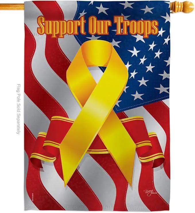 Breeze Decor Marine Corps House Flag - Pack Armed Forces USMC Semper Fi United State American Military Veteran Retire Official Support Our Troops - Banner Small Garden Yard Gift Double-Sided 28 X 40 by GreenHaven Gardens