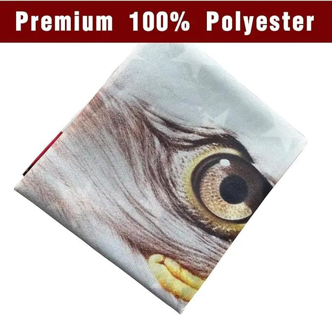 American Eagle Flag 3x5 Ft Double Sided Faith Over Fear Banner, Christian American Flags for Outside Christian Banners with Brass Grommets Outdoor House Decorations Flag by GreenHaven Gardens