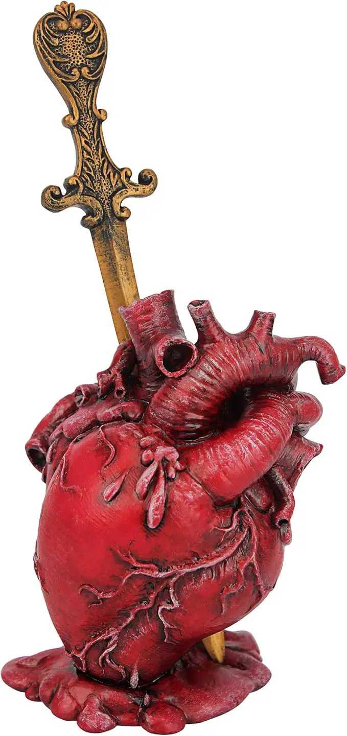 Design Toscano Edgar Allen Poe s Tell-Tale Heart Statue 5 Inch by GreenHaven Gardens